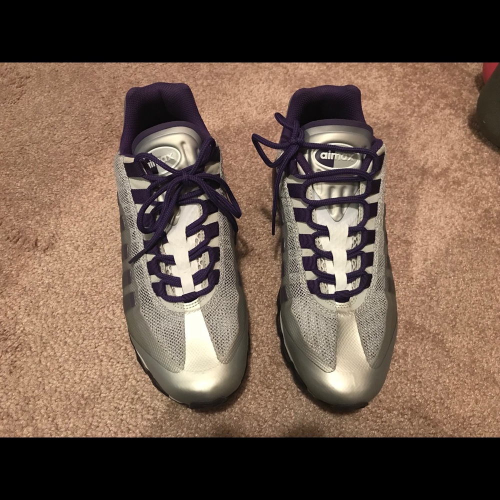 Women’s Nike Air Max 95+ BB Silver/Purple Sz 10